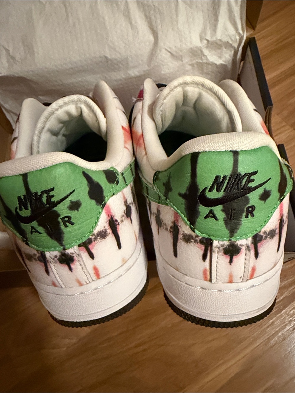 Nike Air Force 1 Low Black Tie Dye - Picture 3 of 6
